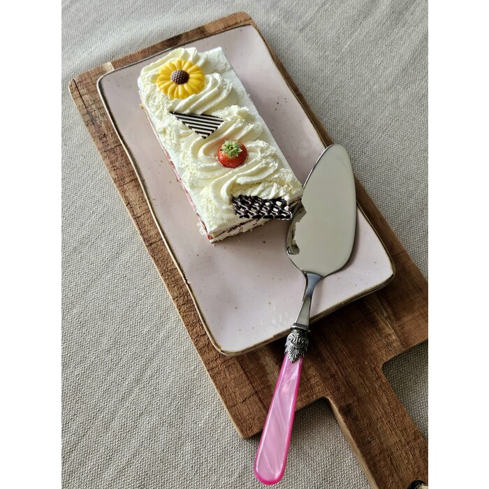 Cake server, Fuchsia (mother-of-pearl)