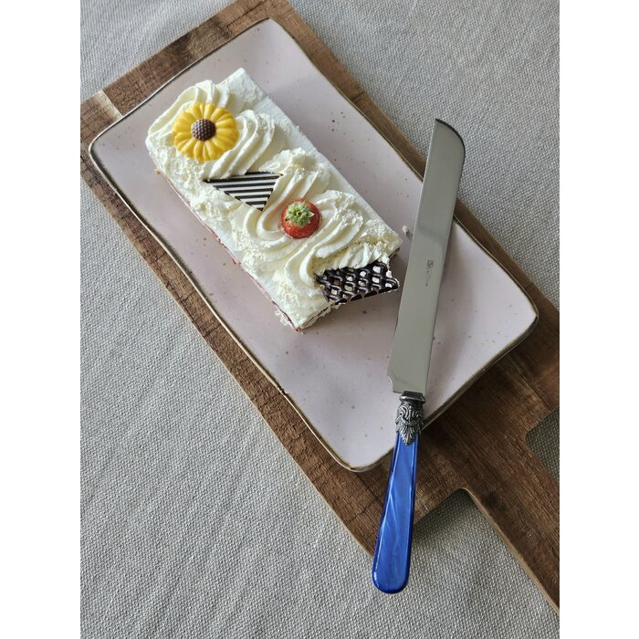 Taartmes, met blauw handvat (parelmoer), EME Napoleon