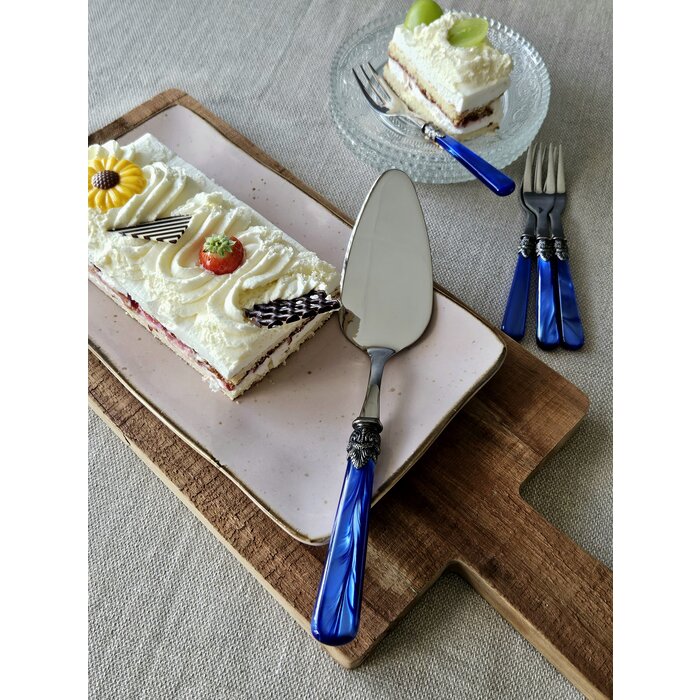 Cake server, Blue (mother-of-pearl)