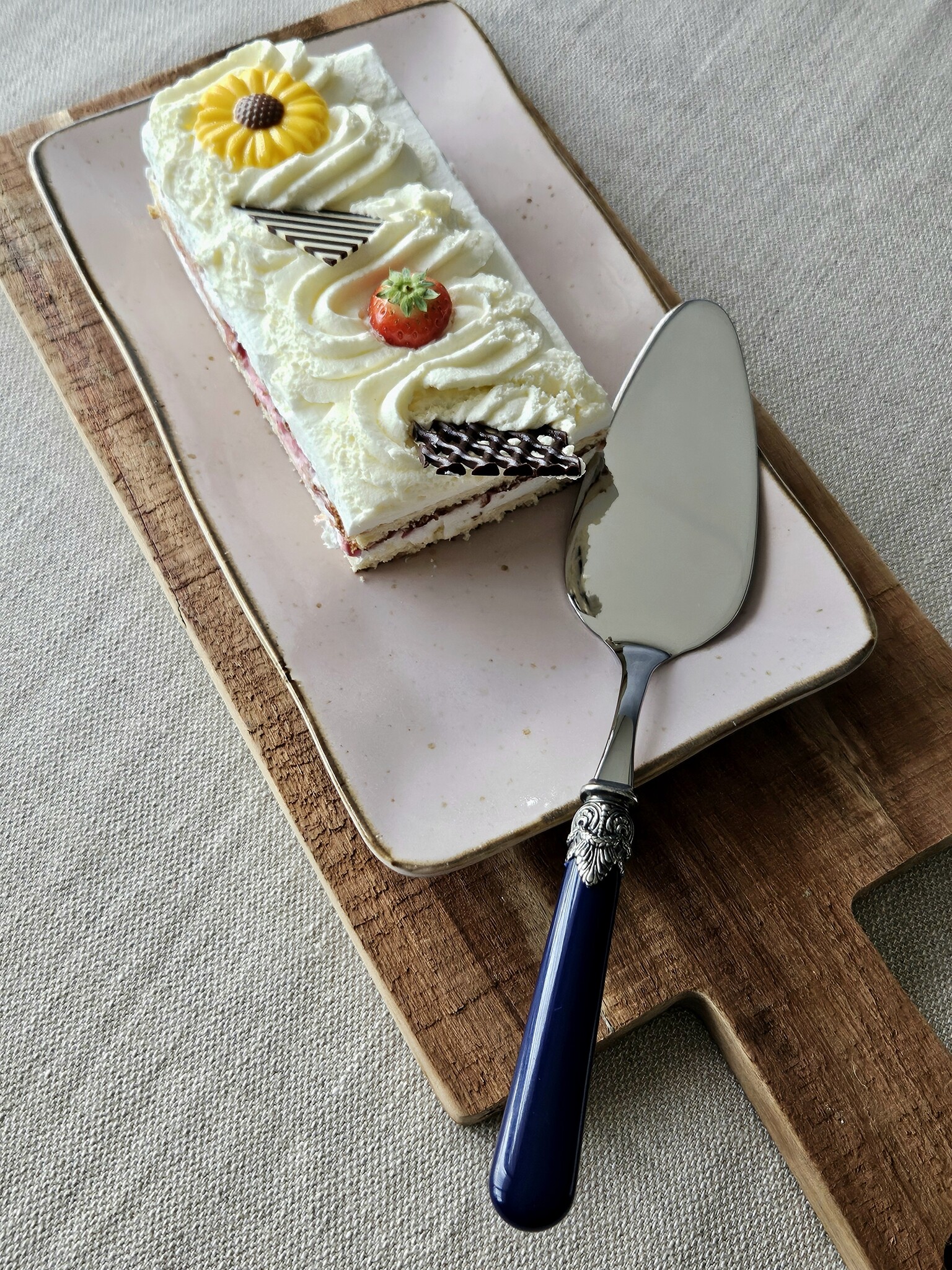 Pala para Tarta, Azul sin Nácar