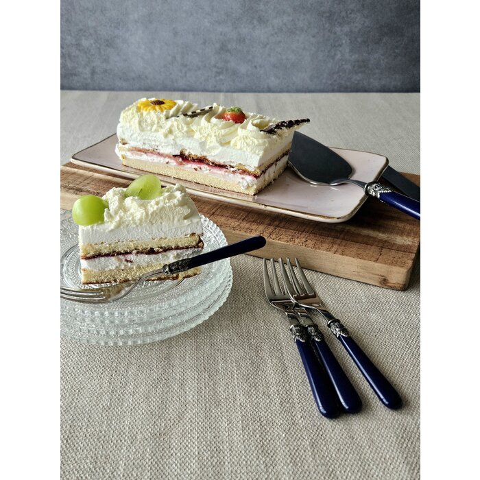 Cake fork, Blue (matte)