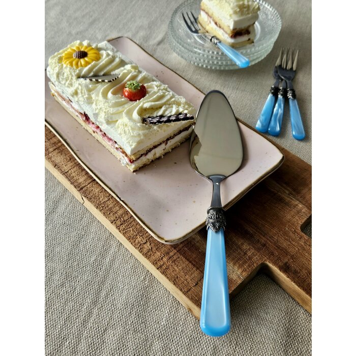 Cake server, Light Blue (mother-of-pearl)