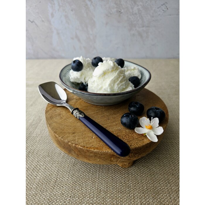 Cuillère Glace, avec manche Bleu (uni)