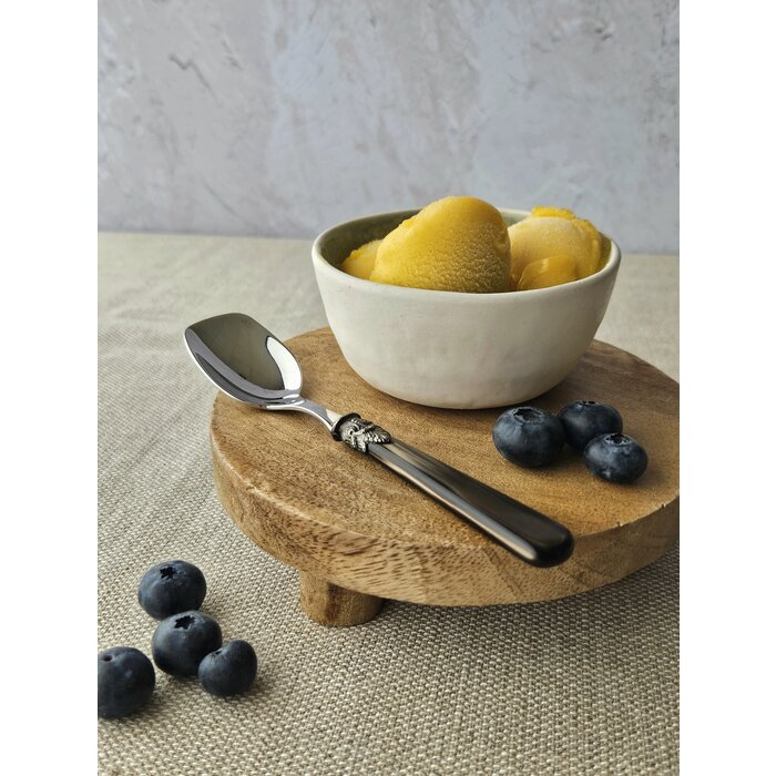 Cuchara para Helado, con mango Márron (brillo nácar)