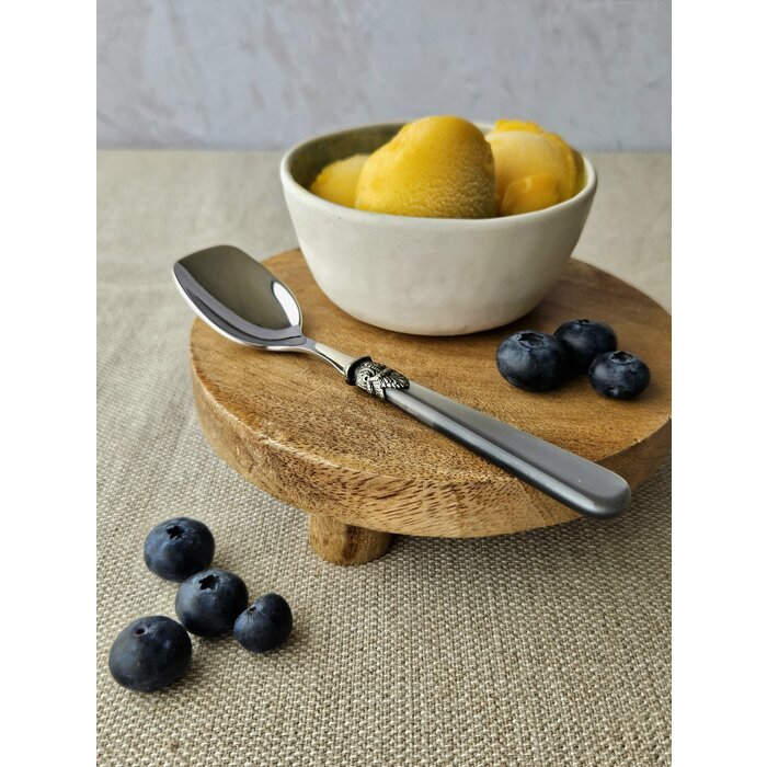 Cuillère  Glace, avec manche Gris (nacré)