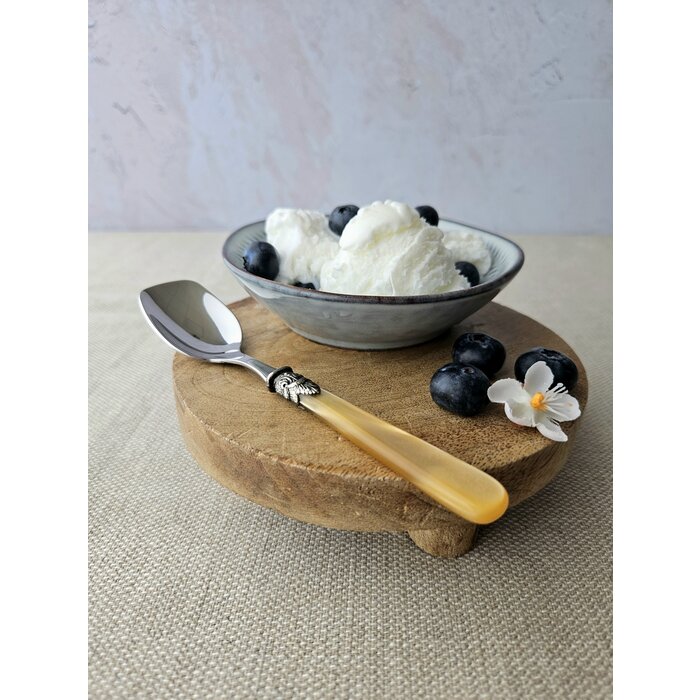 Cuillère Glace, avec manche Miel Or (éclat nacré)