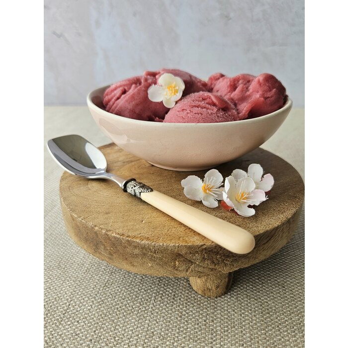 Cuchara para Helado, con mango Marfil (liso)