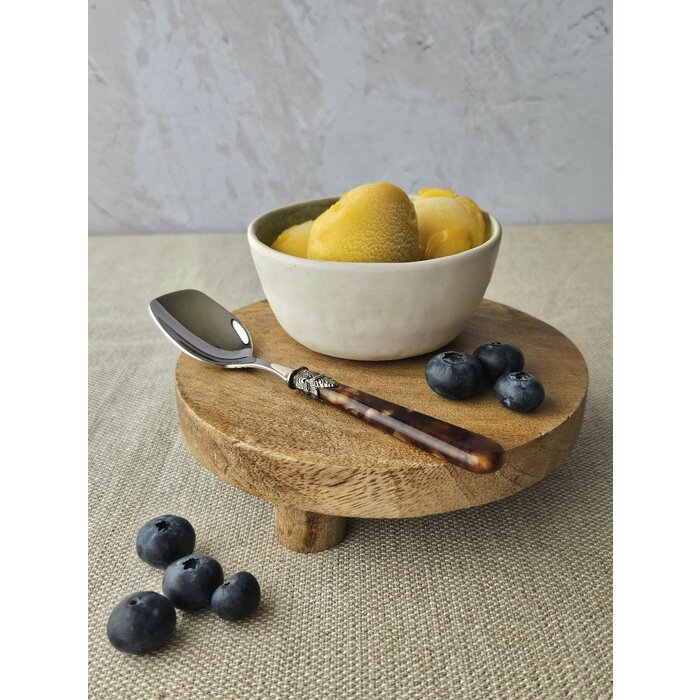 Cuchara para Helado, con mango Márron (motivo tortuga)