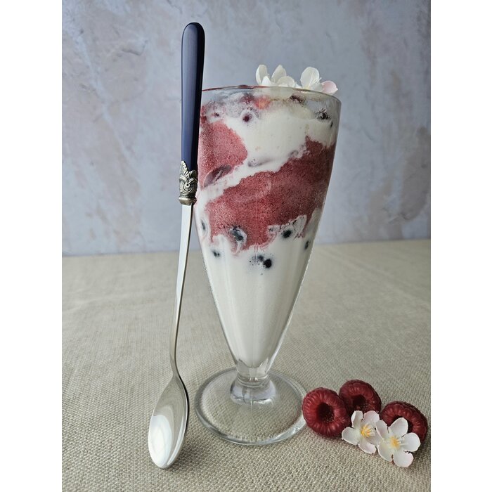 Cuillère Long Drink / Cuillère à Sorbet, Bleu sans Nácar (21,5 cm)