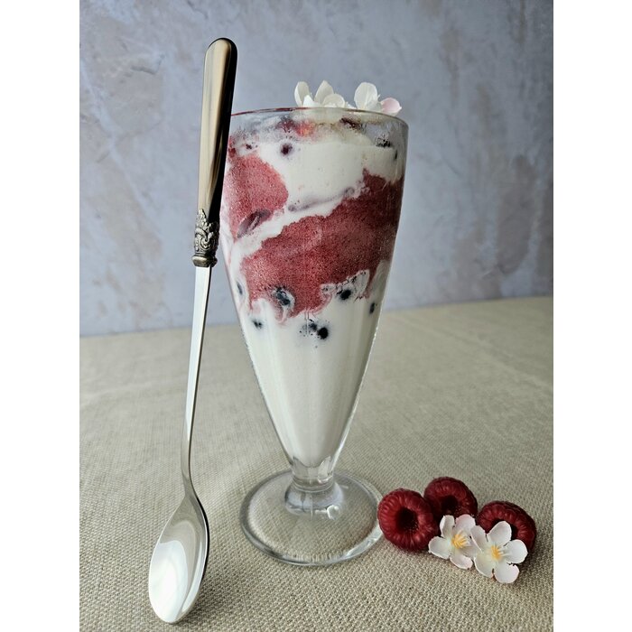 Sorbetlöffel, Braun (perlmuttglanz) , 21,5 cm