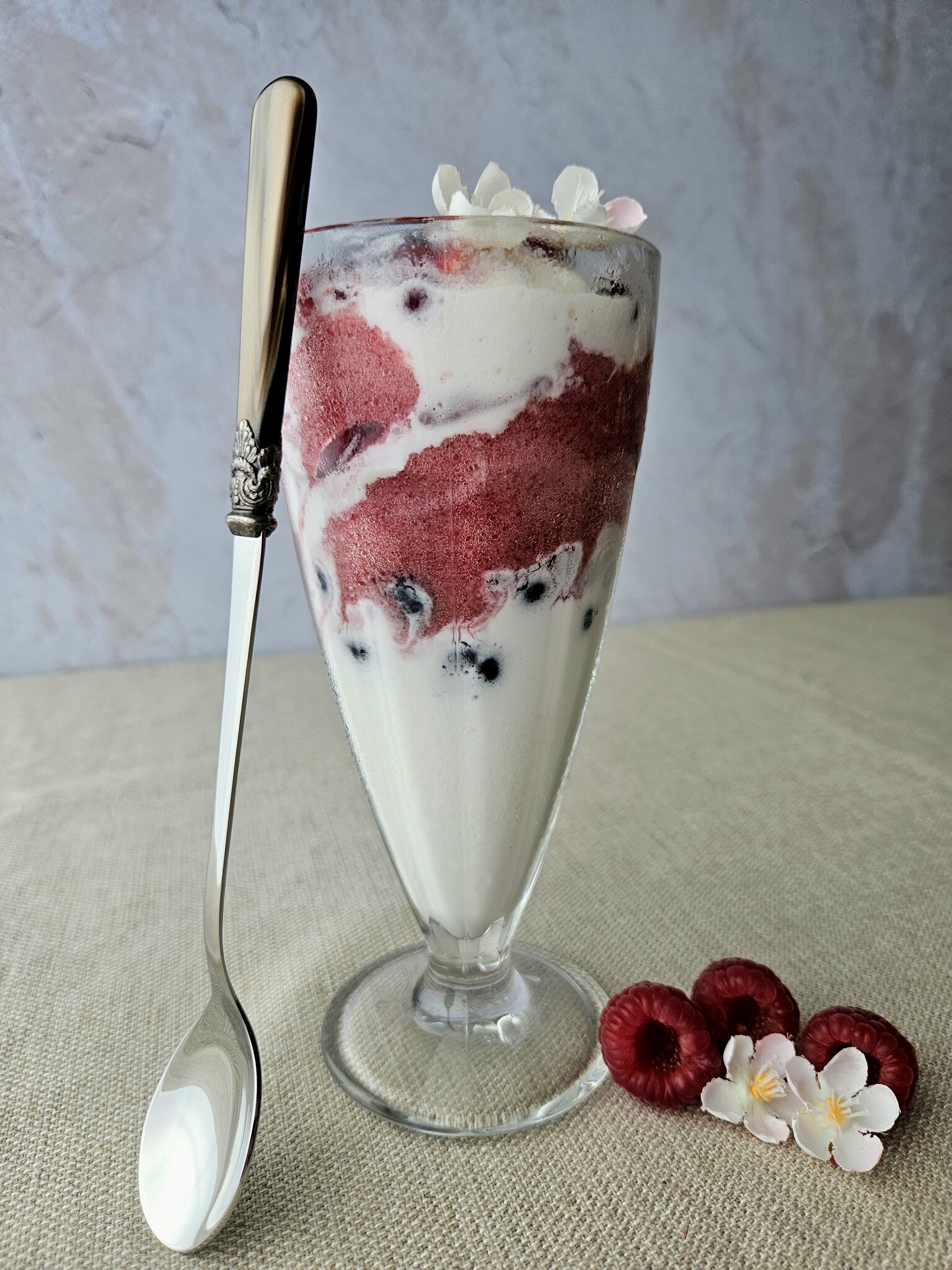 Sorbetlöffel, Braun (perlmuttglanz) , 21,5 cm