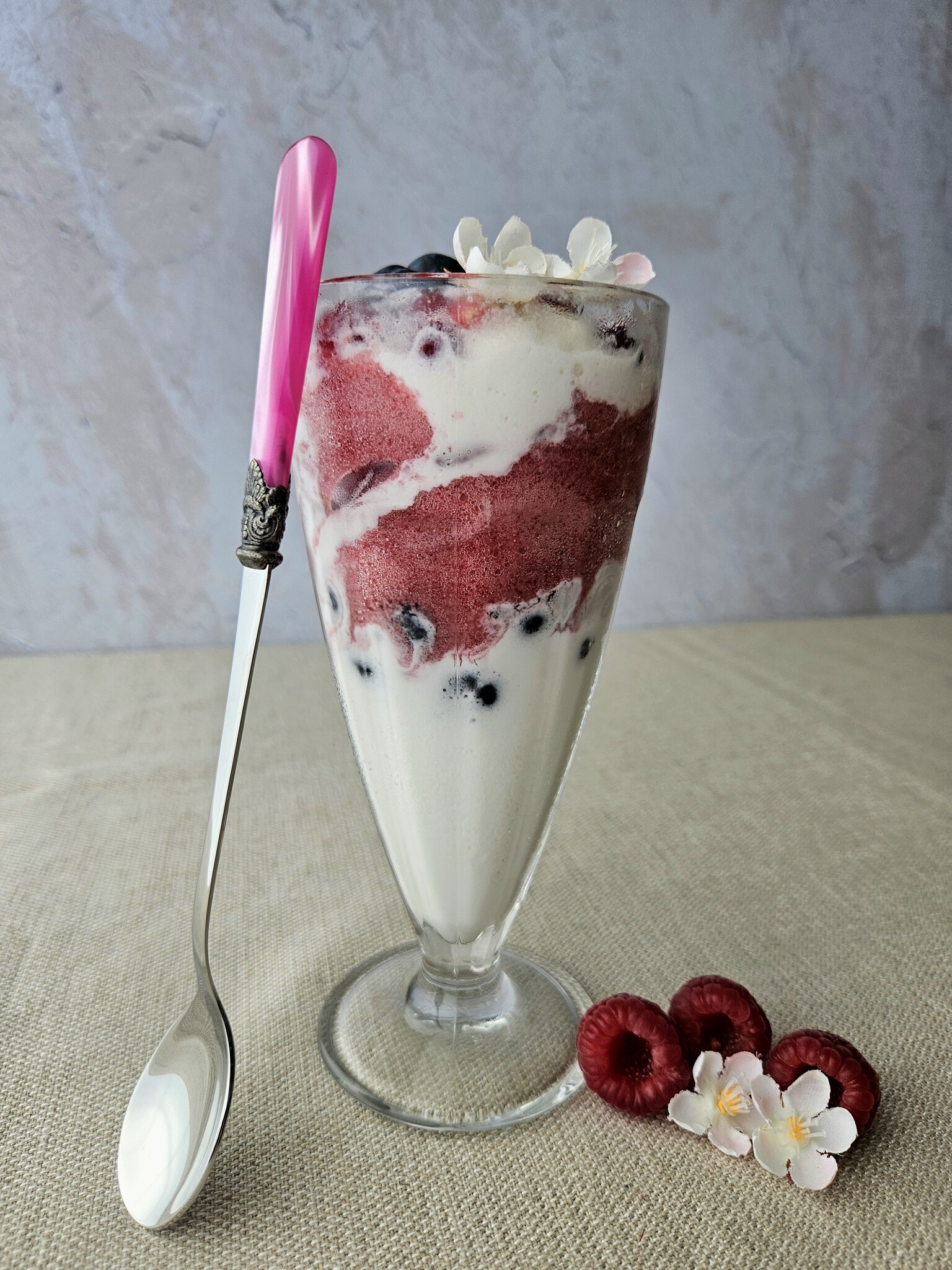 Longdrinklöffel, Fuchsia (perlmutt), EME Napoleon