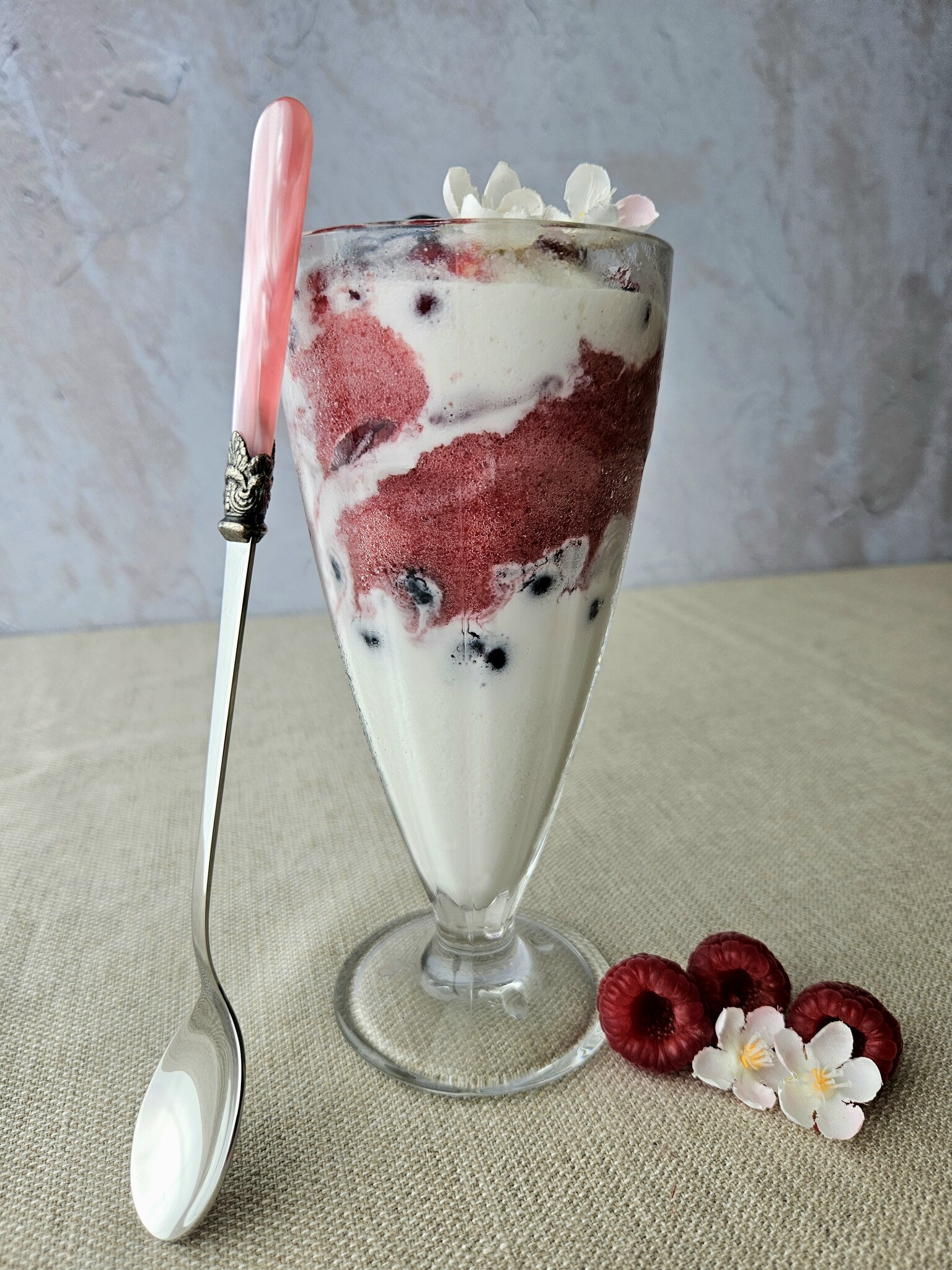 Longdrinklöffel, Rosa (perlmutt), EME Napoleon