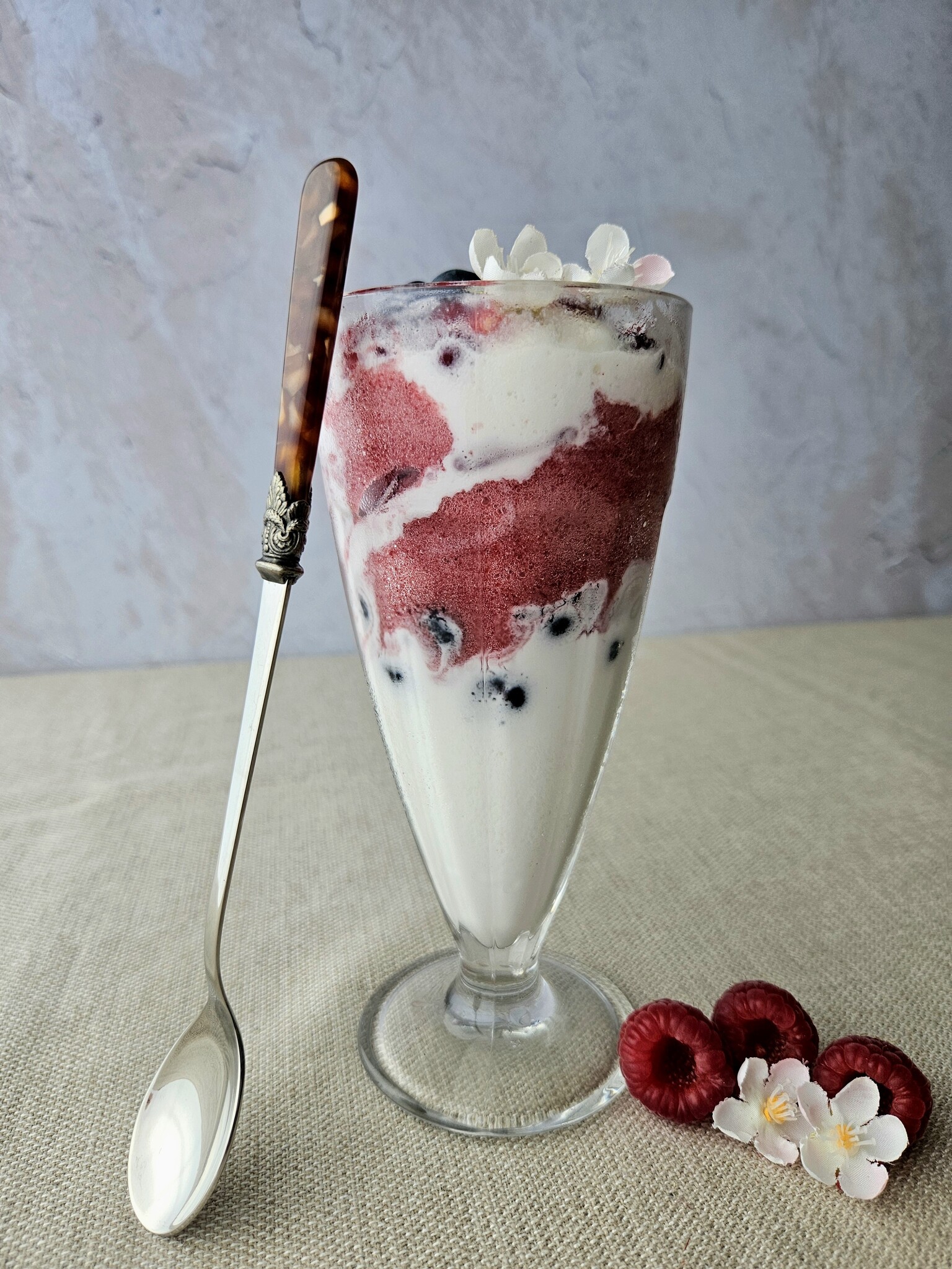 Longdrinklöffel / Sorbetlöffel, Braun (shildkrötenmotiv), 21,5 cm