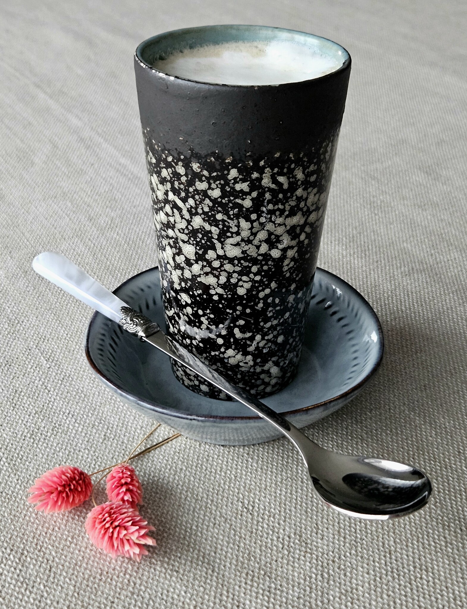 Cuillère Long Drink / Cuillère à Sorbet, Blanc (éclat nacré), 21,5 cm