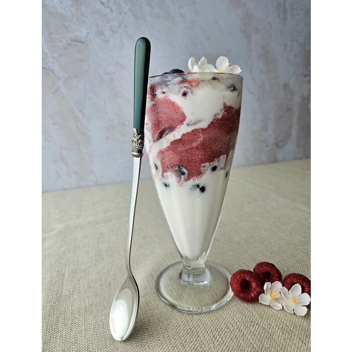 Cuillère à long drink, Vert (mat) (21,5 cm)