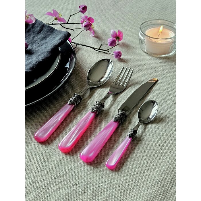Coffret de couverts, Fuchsia (nacré)
