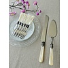 Cake serving set, Ivory (mother-of-pearl sheen)