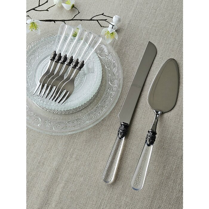 8-teiliges Tortenbesteckset, Transparent EME Napoleon