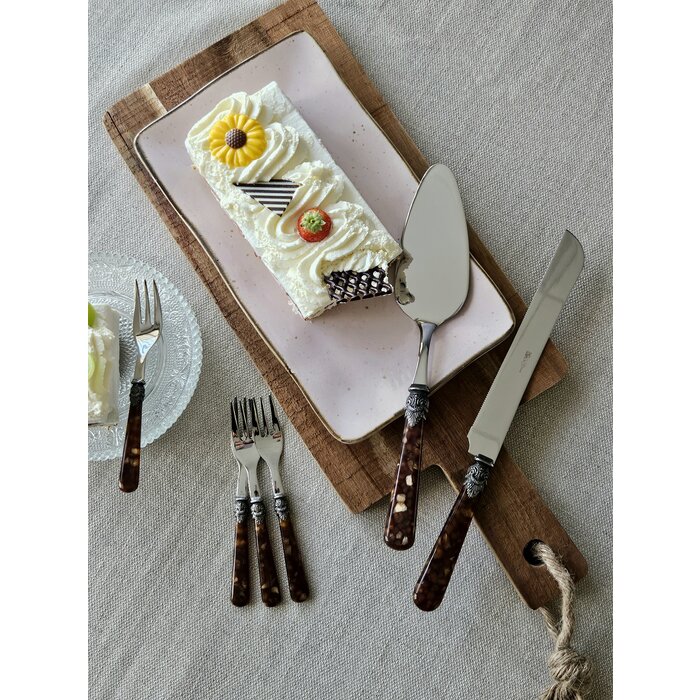 8-teiliges Tortenbesteckset, Braun (schildkröte) EME Napoleon