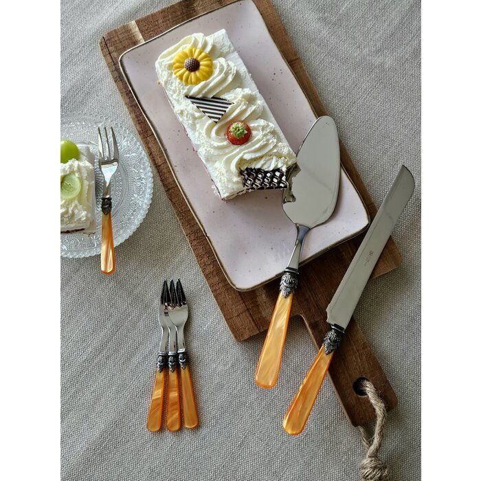 8-teiliges Tortenbesteckset, Orange (perlmutt) EME Napoleon