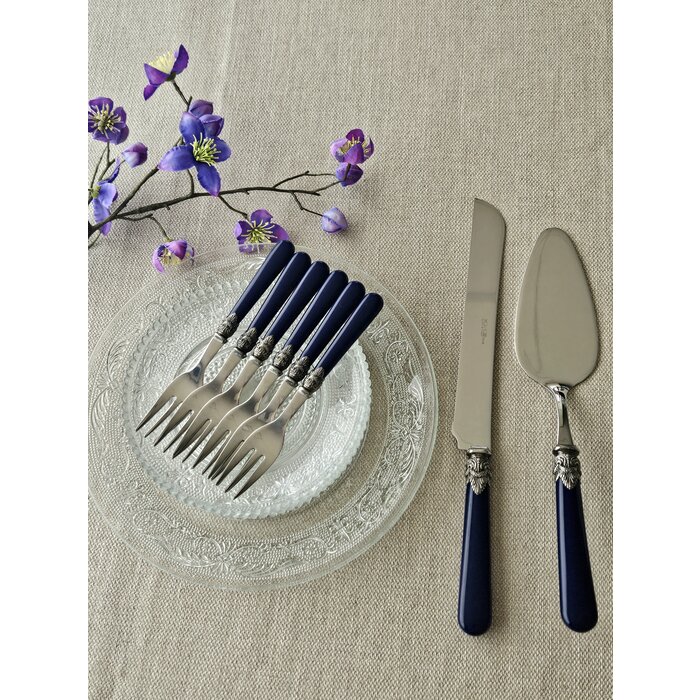 8-teiliges Tortenbesteckset, Blau (matt) EME Napoleon