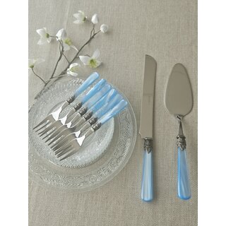 Torten Besteckset, Hellblau