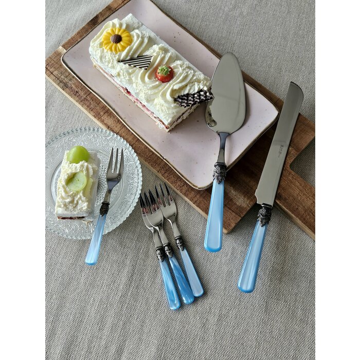 Taart Bestekset, Lichtblauw (parelmoerglans)