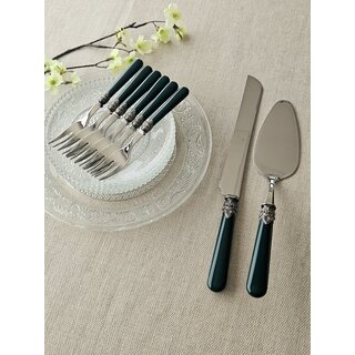 Torten Besteckset, Grün (matt)