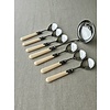 Soup cutlery set (7-piece), Ivory (plain)