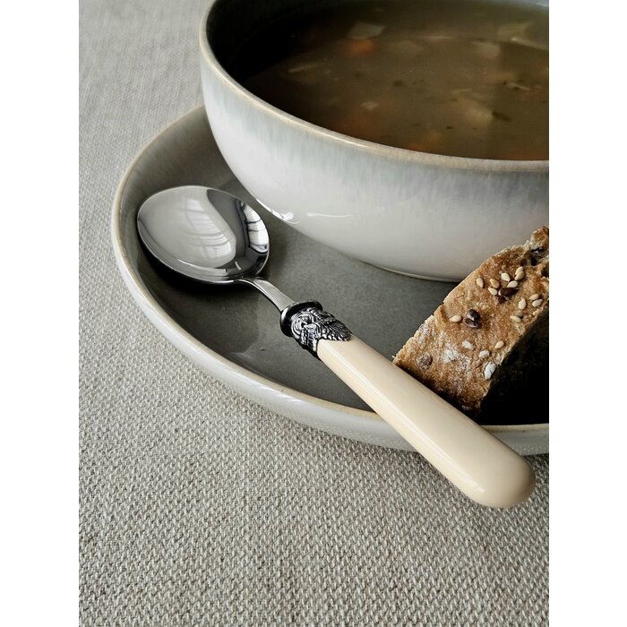 Ensemble de Couverts à Soupe (7 pièces), Ivoire (uni)
