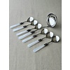 Soup cutlery set, White (mother-of-pearl sheen)