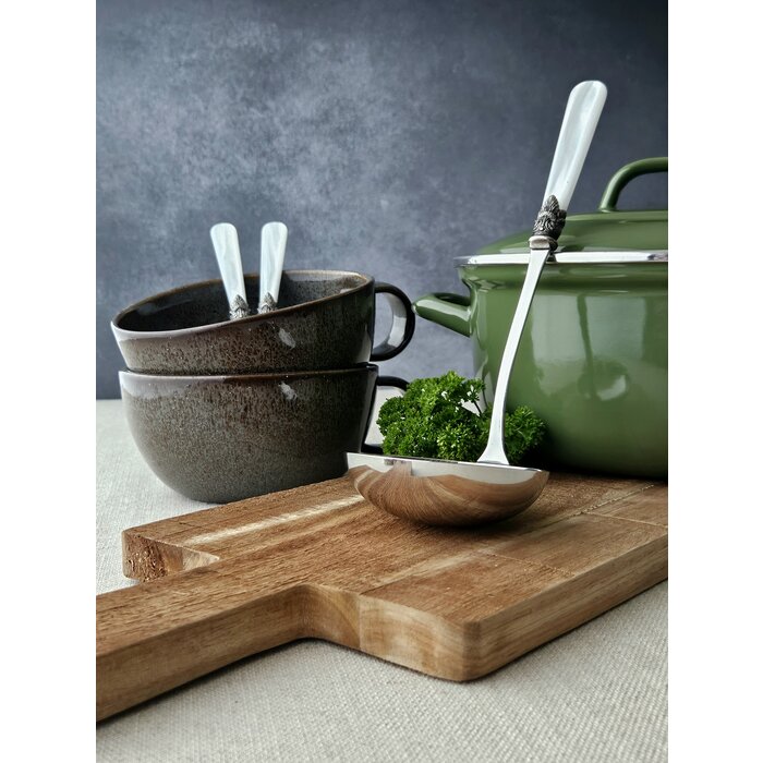 Ensemble de Couverts à Soupe (7 pièces), Blanc (éclat nacré)