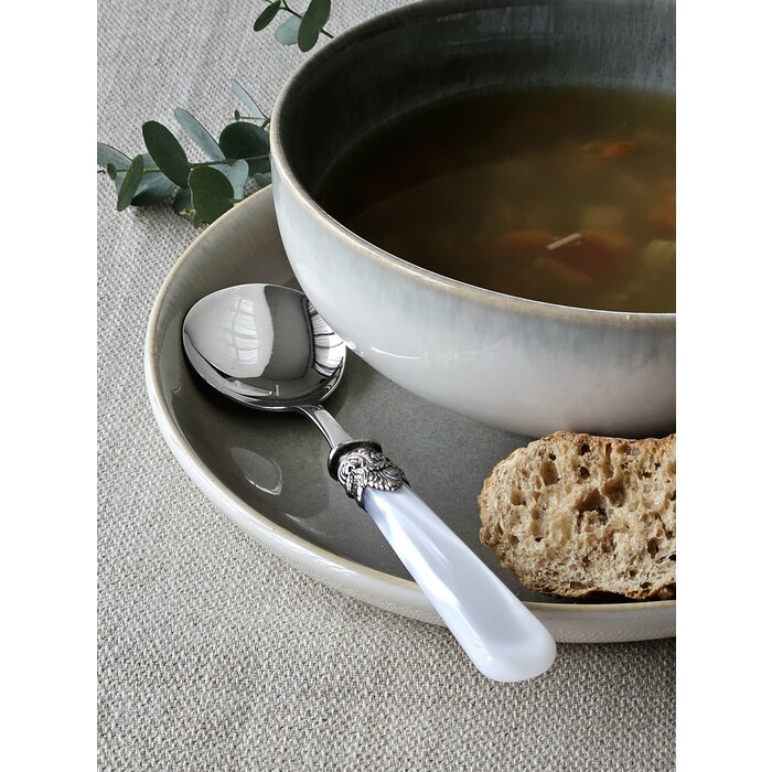 Juego de Cubiertos para Sopa (7 piezas), Blanco (nácar)