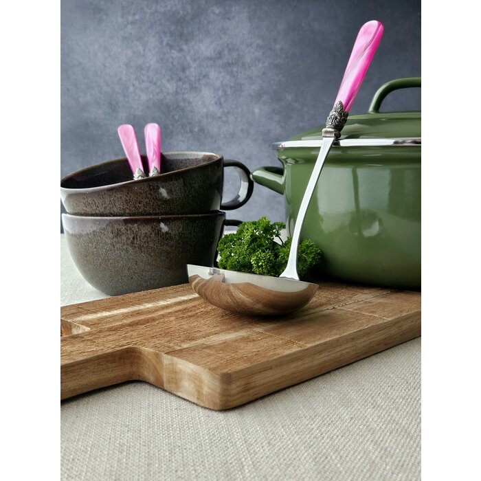 Soep Bestekset (7-delig), Fuchsia (parelmoer), EME Napoleon