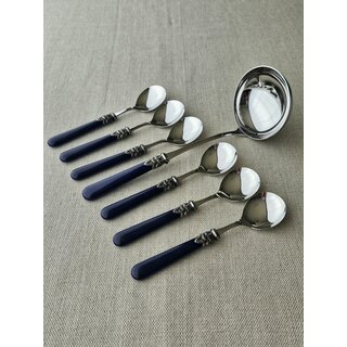 Ensemble de Couverts à Soupe , Bleu (mat)
