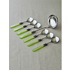 Soup cutlery set, Light Green (mother-of-pearl sheen)