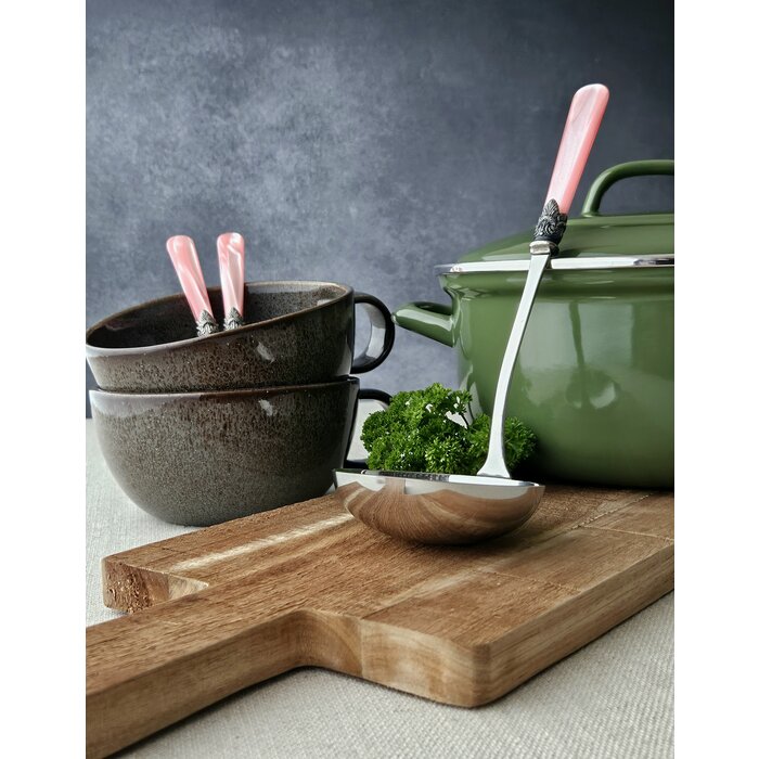 Suppen Besteckset (7-teilig), Rosa (perlmuttglanz)