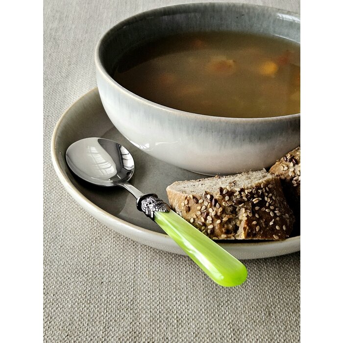 Ensemble de Couverts à Soupe (7 pièces), Vert Clair (nacré)