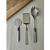 Pasta serving set, Gray (mother-of-pearl)