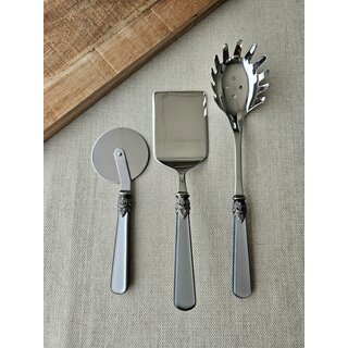 Pasta serving set, Gray (mother-of-pearl)