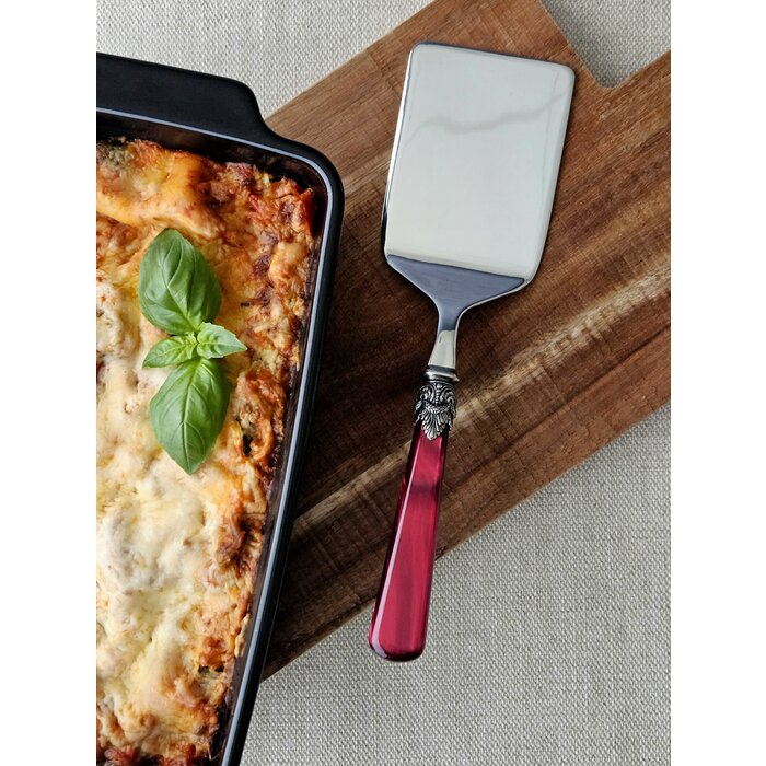 Pasta serving set, Red (mother-of-pearl)