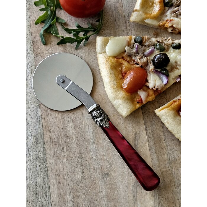 Pasta serving set, Red (mother-of-pearl)