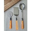 Ensemble de service à pâtes, Orange (nacré)