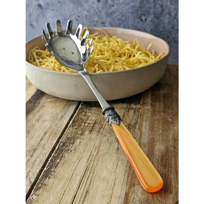 Pasta serving set, Orange (mother-of-pearl)