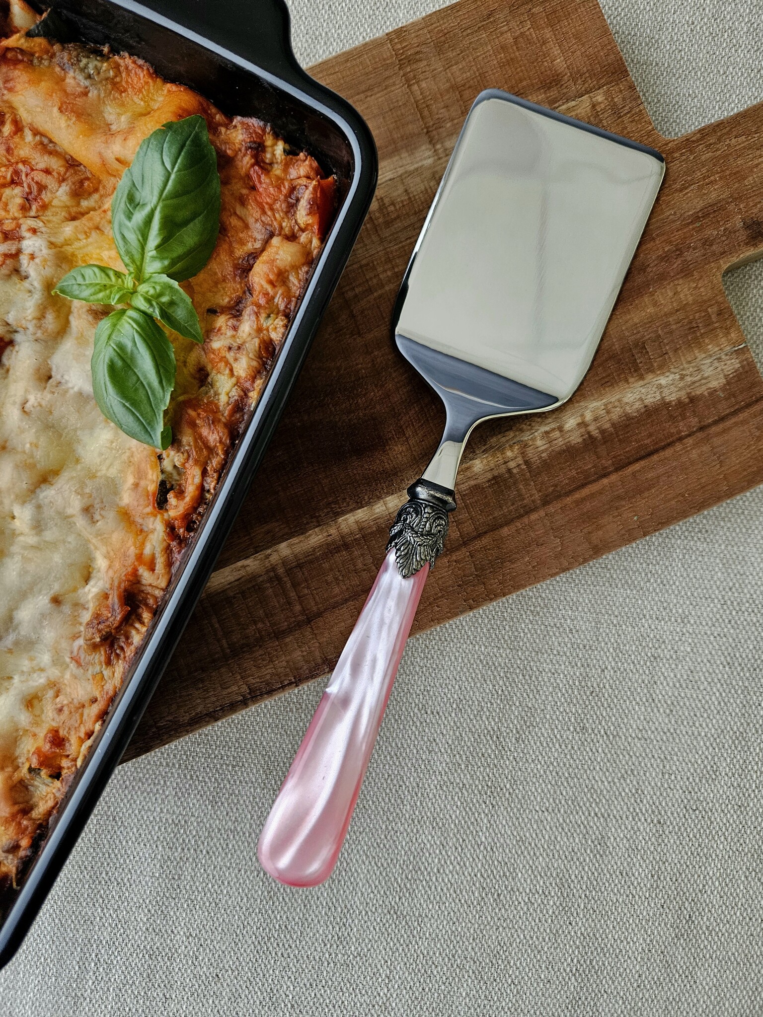 Juego de servicio para pasta, Rosa (nácar)
