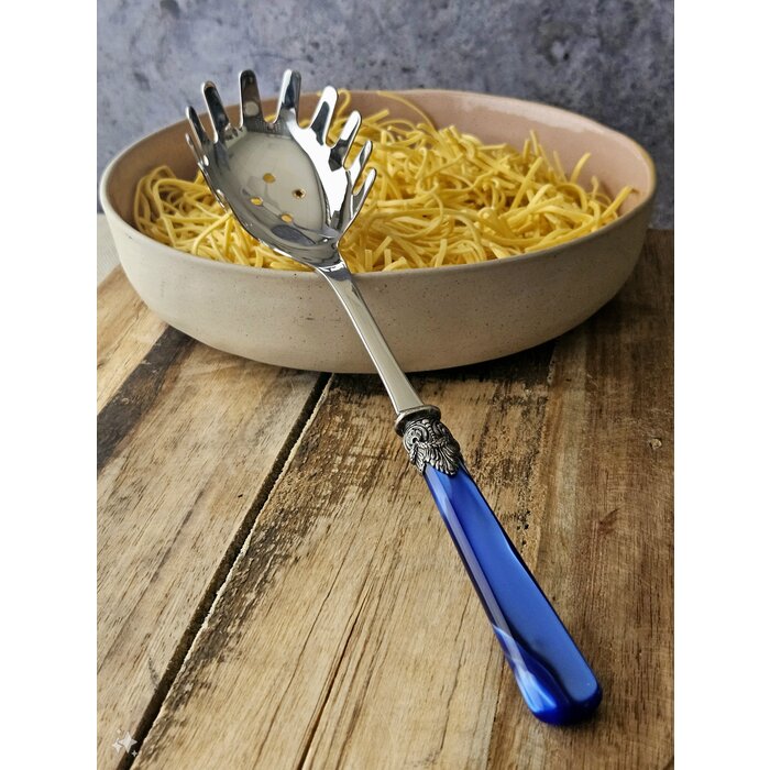 Ensemble de service à pâtes, Bleu (nacré)