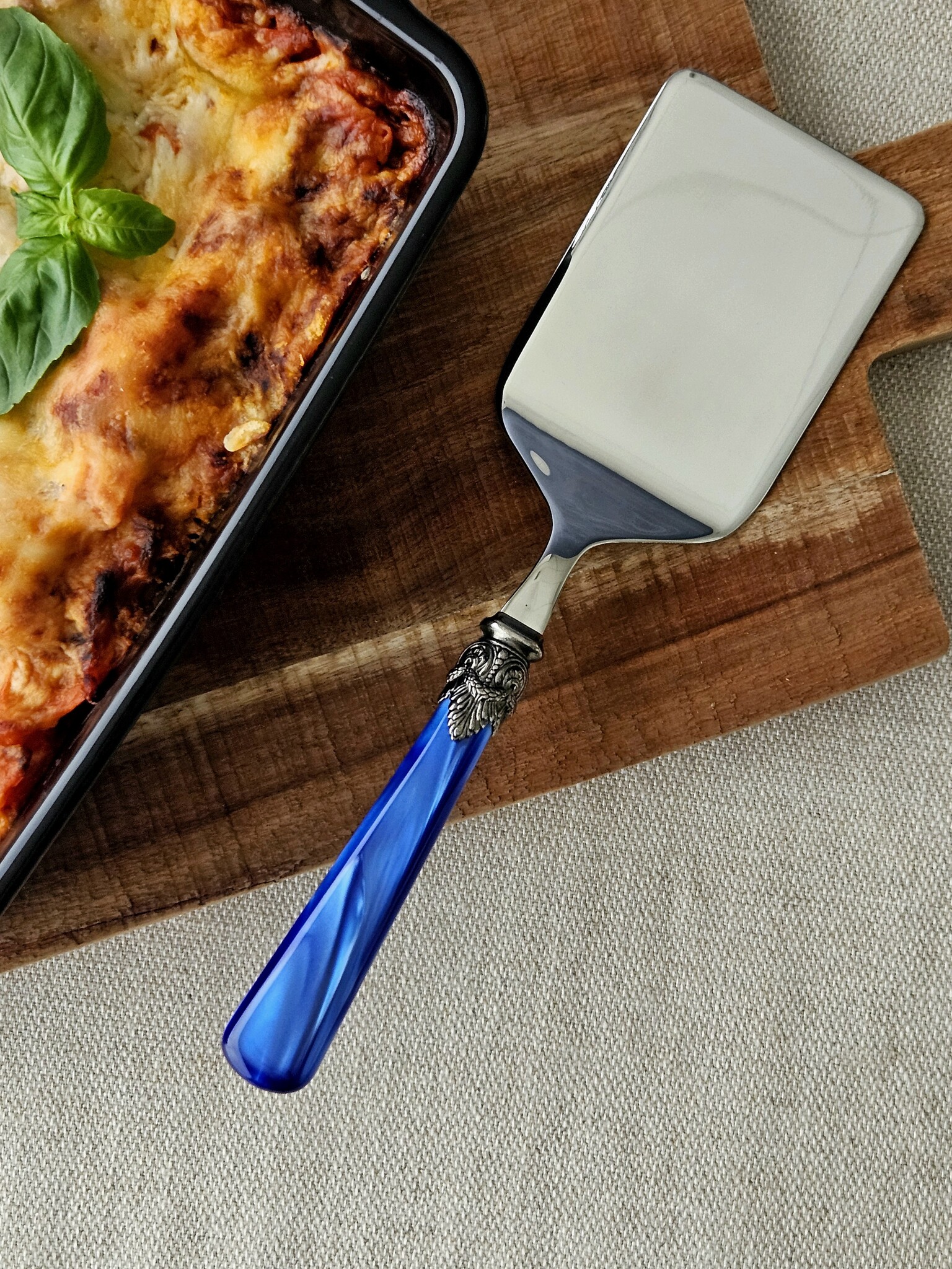 Juego de servicio para pasta, Azul (nácar)