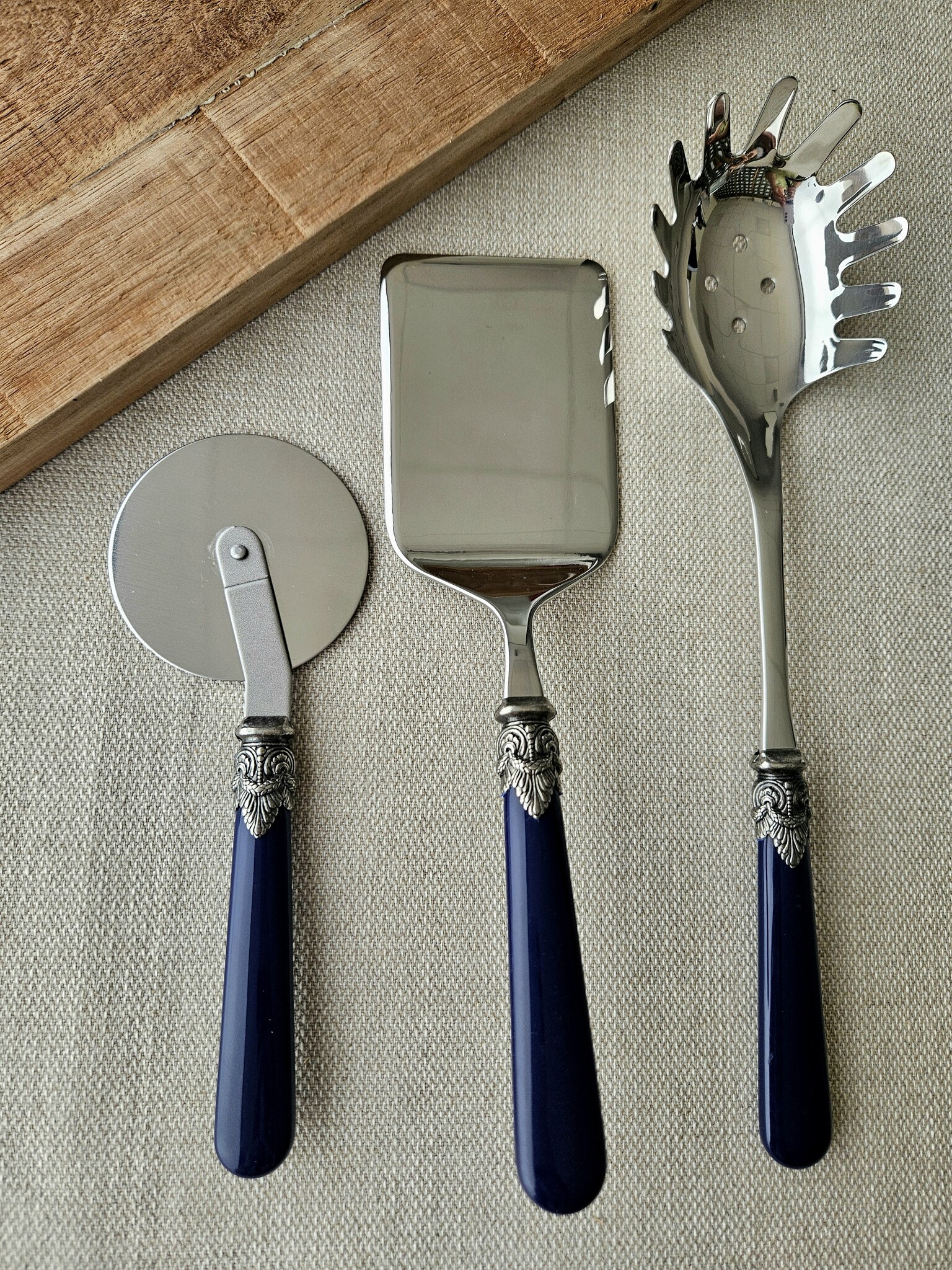 Pasta Bestekset, Blauw (effen)