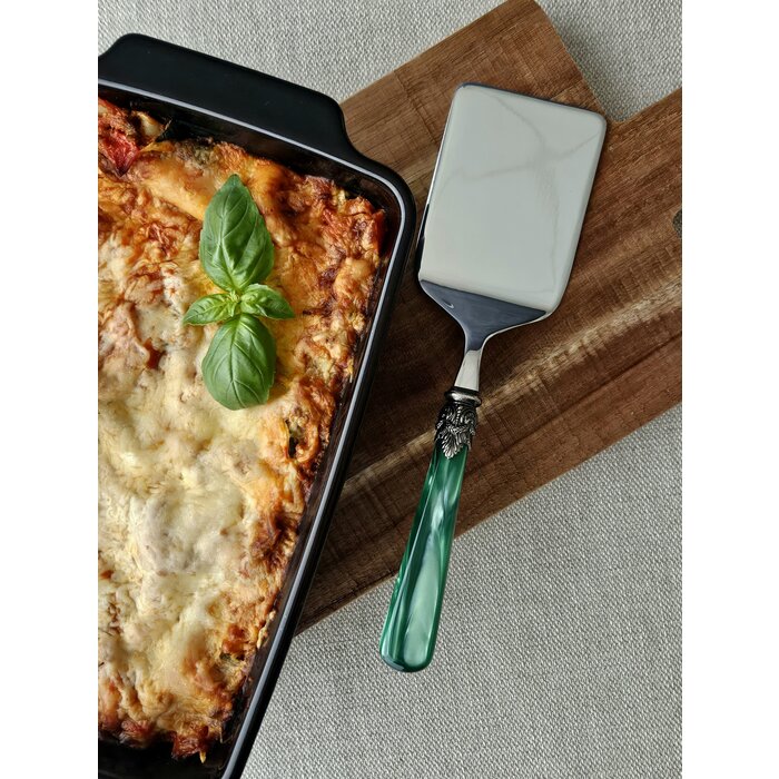 Pasta serving set, Green (mother-of-pearl)